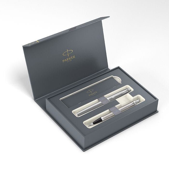 Set Parker Ρ Ι.Μ. ESSENTIAL S/STEEL CT Set[RB-ΒΡ] Set Ballpen and Rollerpen 1159.5024.08